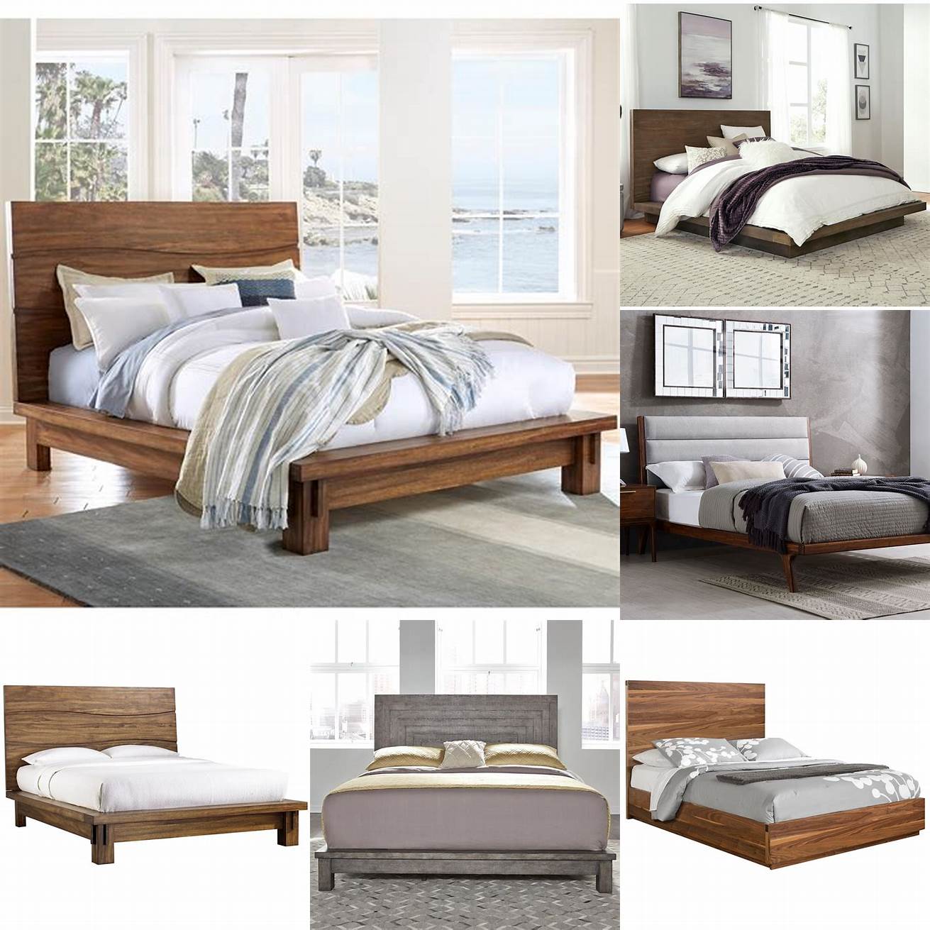 Platform California King Bed This type of bed has a low profile design and does not require a box spring It is perfect for people who prefer a modern or minimalist look in their bedroom