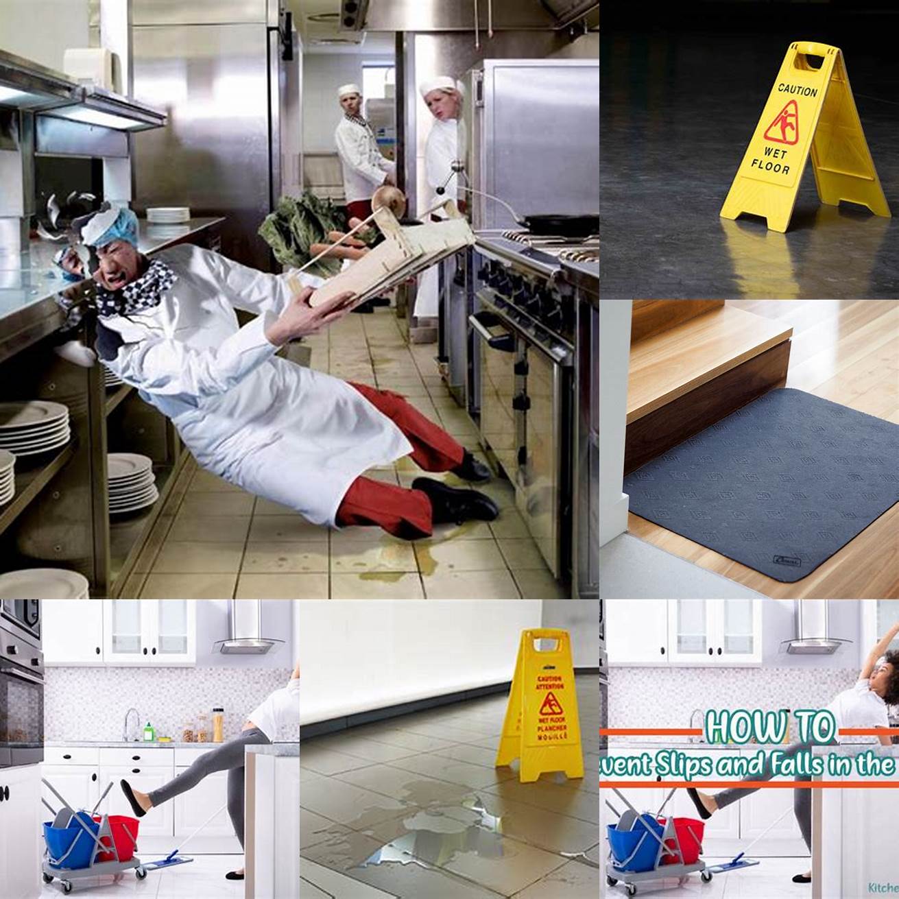 Prevents slips and falls - Kitchen floors can be slippery especially when wet A floor mat with a non-slip backing can help prevent accidents