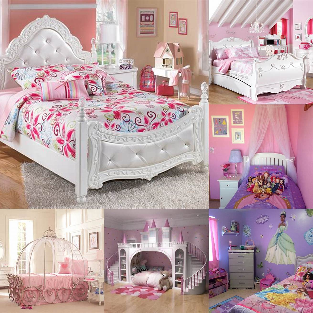 Princess-Themed Youth Bedroom Set