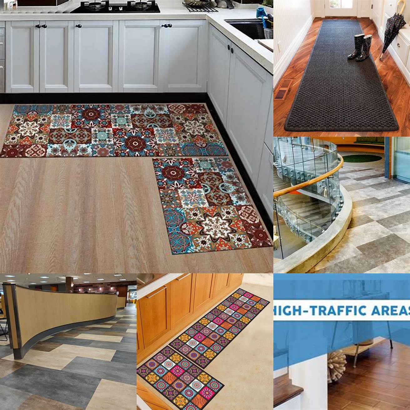 Protects floors - High traffic areas like the kitchen can cause wear and tear on your floors A kitchen floor mat can protect your floors from scratches stains and dents