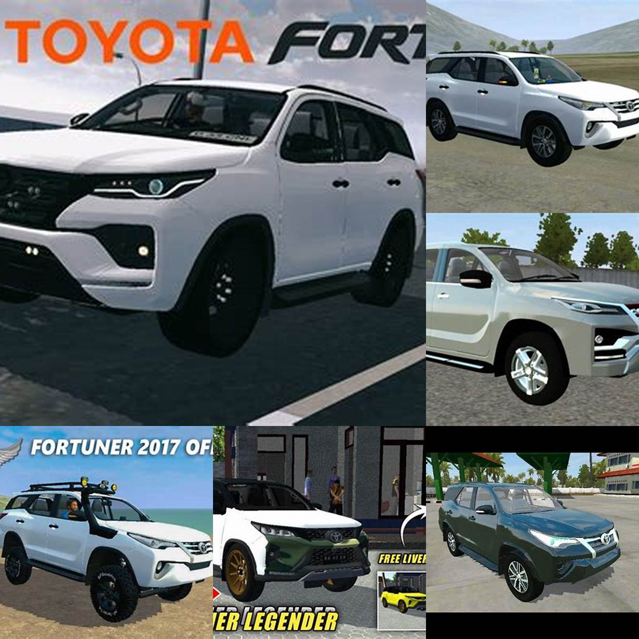Restart game Bussid dan mobil Toyota Fortuner akan tersedia di dalam game