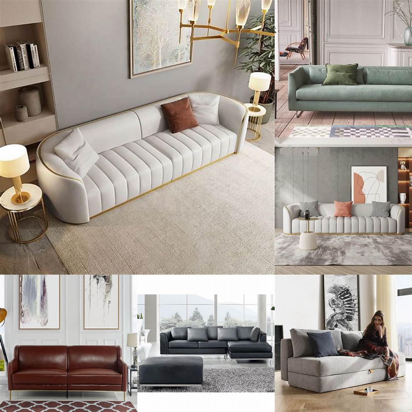 Sleek sofa A sleek modern sofa is a must-have in any modern living room Look for one with clean lines and a neutral color