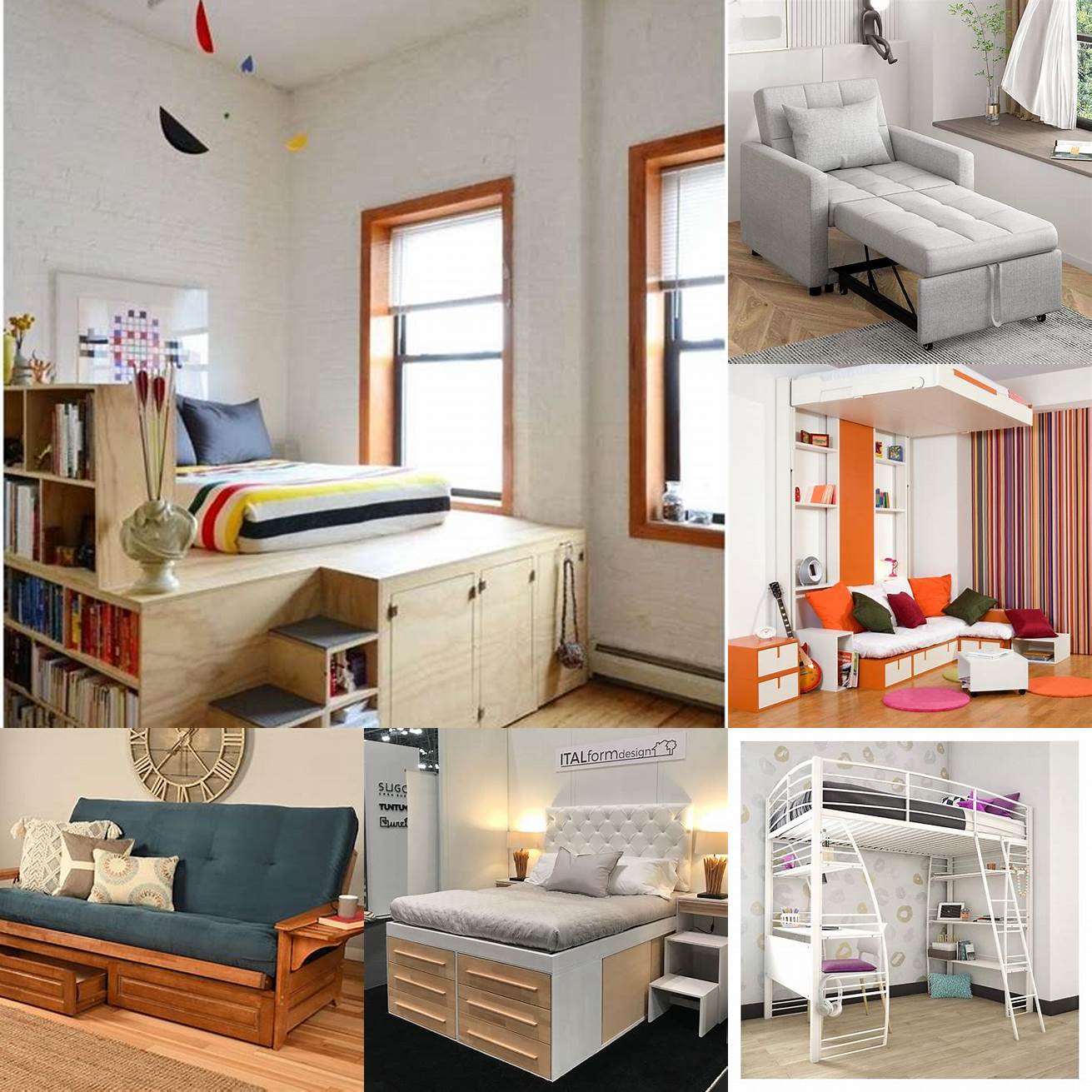 Space-saving Full day beds are great for small apartments or rooms where space is at a premium