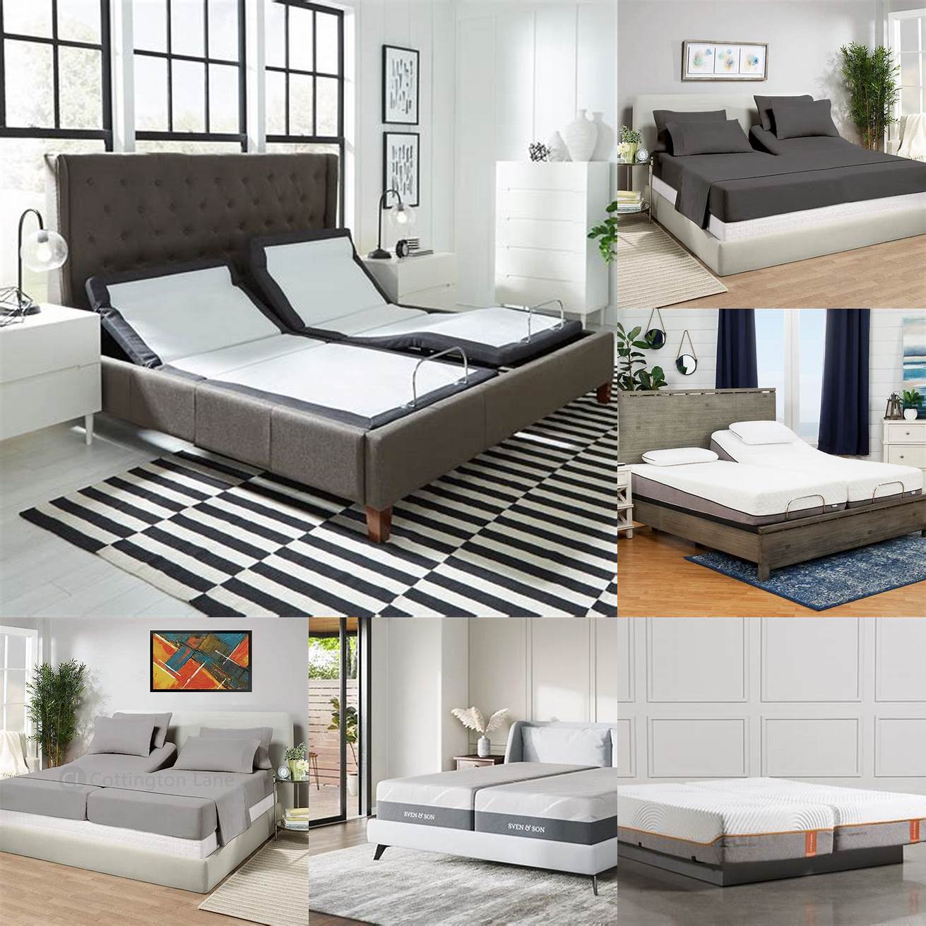Split California King Bed This type of bed consists of two mattresses each measuring 36 inches wide and 84 inches long It is a good option for couples who have different sleeping preferences