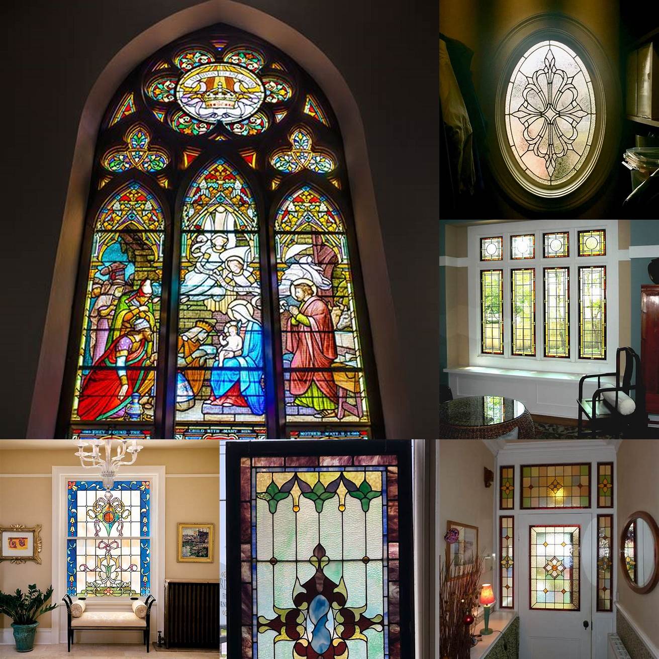 Stained glass windows for a touch of elegance