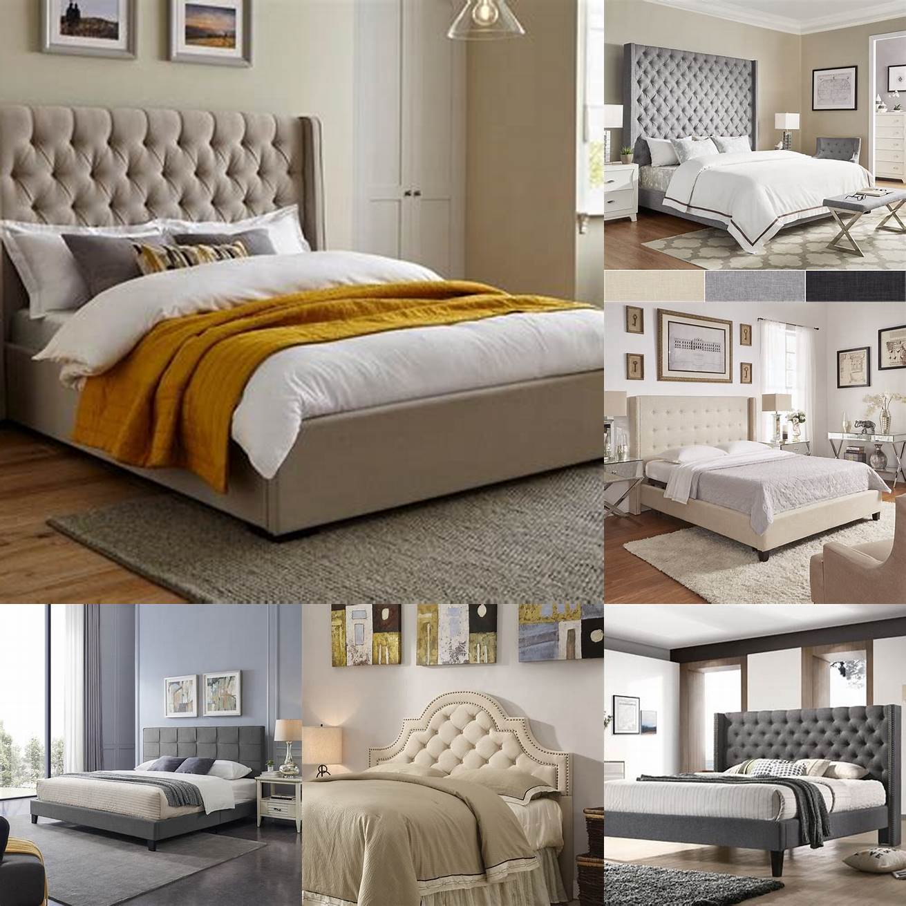 Style - Upholstered beds are available in a wide range of styles and materials so you can choose one that complements your bedroom decor