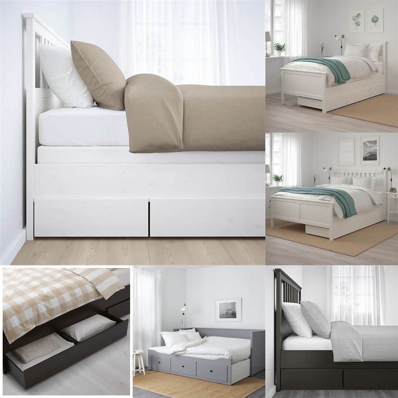 The Hemnes Bed Frame with under-bed storage drawers