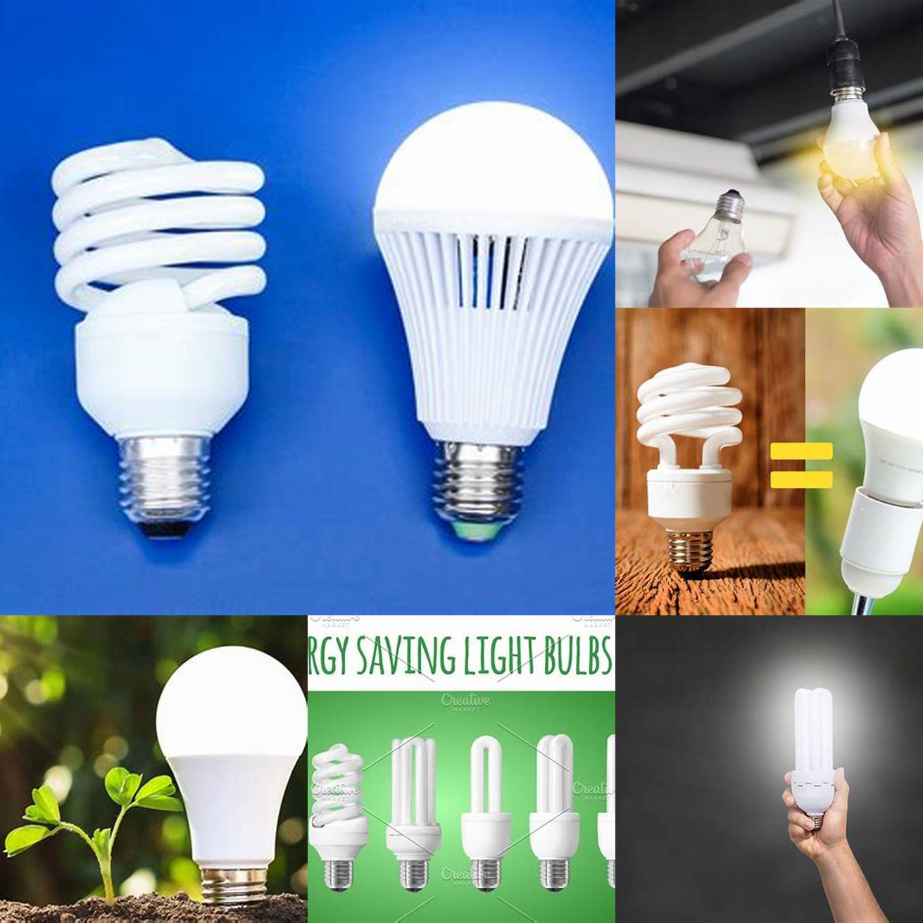 The energy-efficient bulbs save on electricity bills making it an environmentally friendly choice