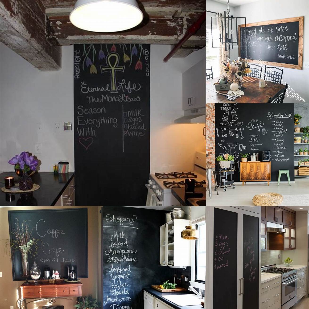 The kitchen chalkboard adds a rustic and charming touch to the décor of your kitchen It can be customized with different frames and designs to match your style