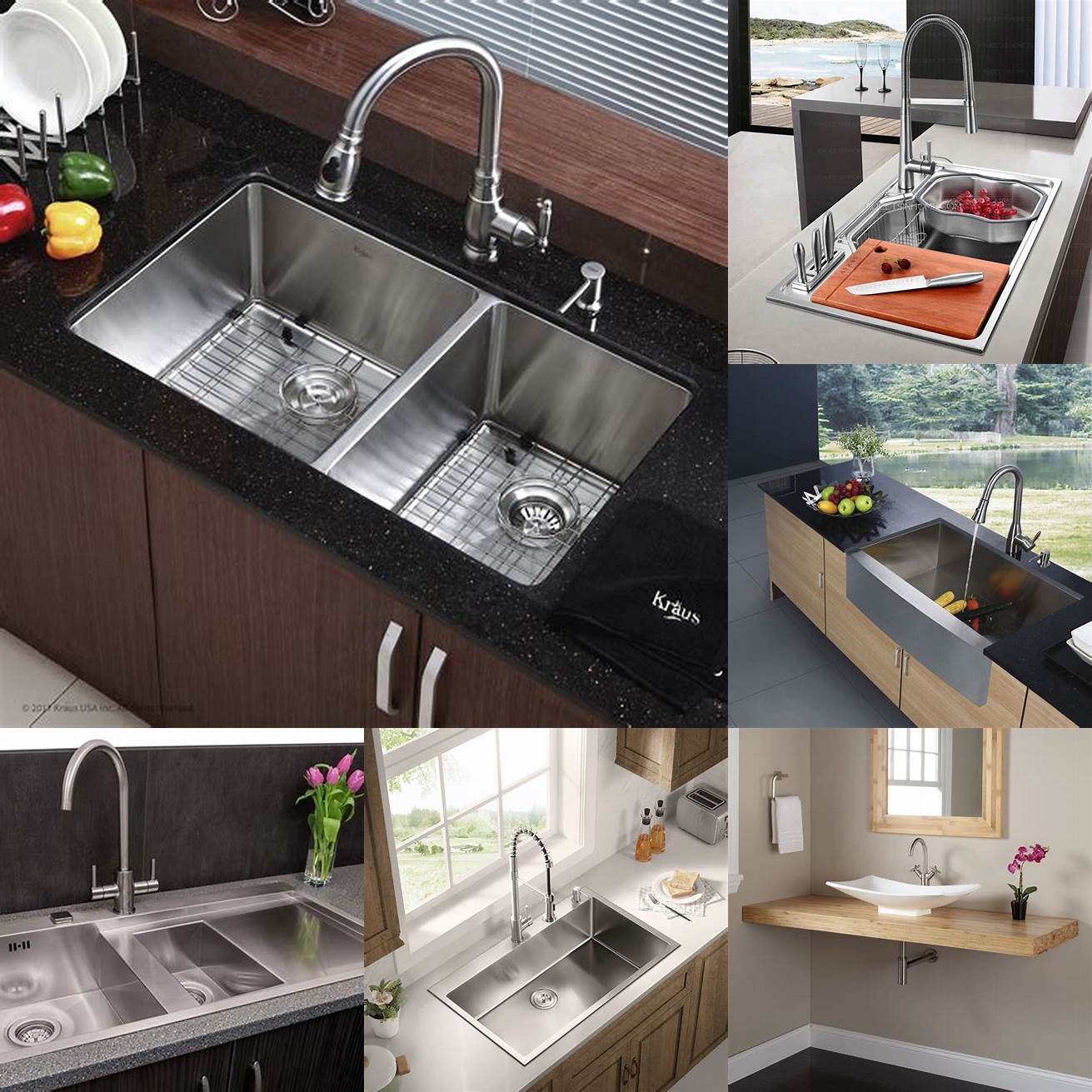The large sink basin may take up more counter space than you are used to