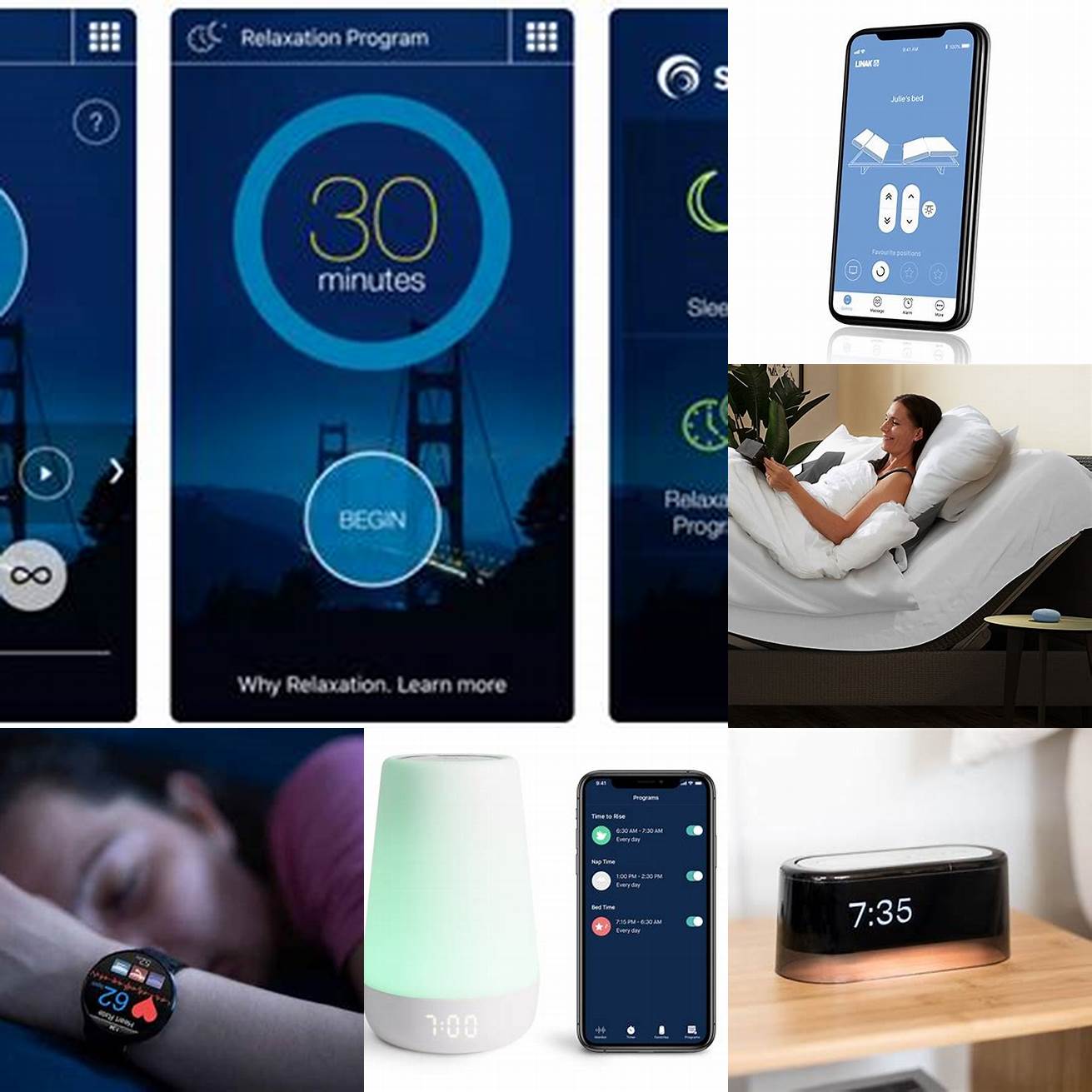 The mobile app allows you to control the beds settings and monitor your sleeping patterns