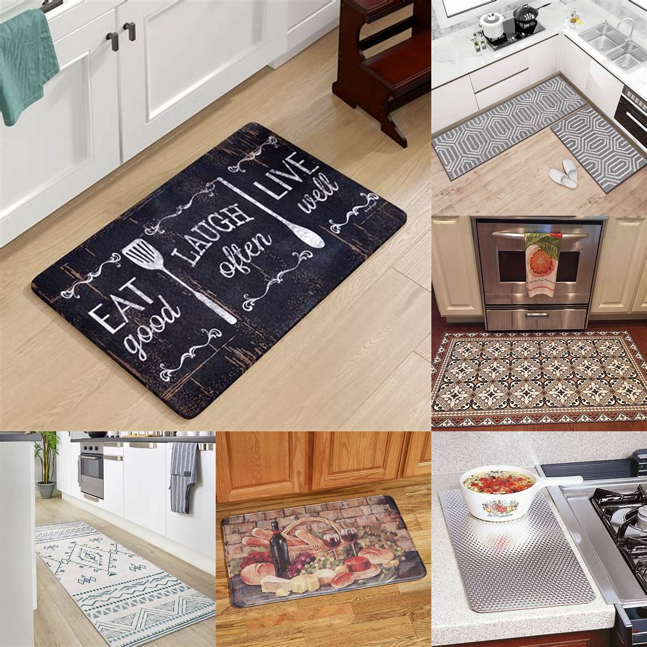 Think about style - Choose a mat that complements your kitchen decor
