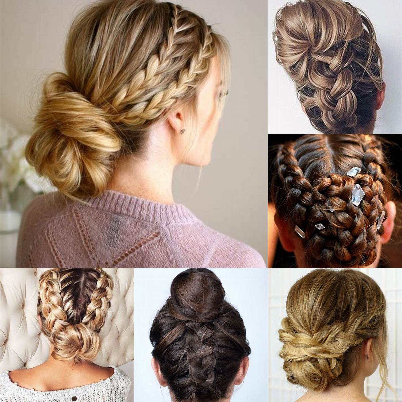 Tresses en chignon