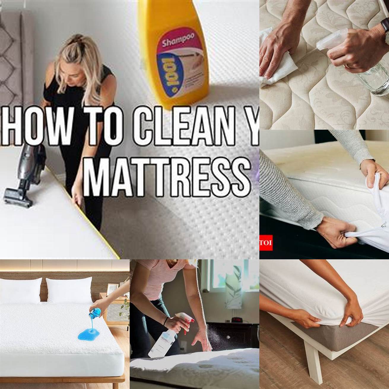 Use a mattress protector to keep your bed clean and free of stains