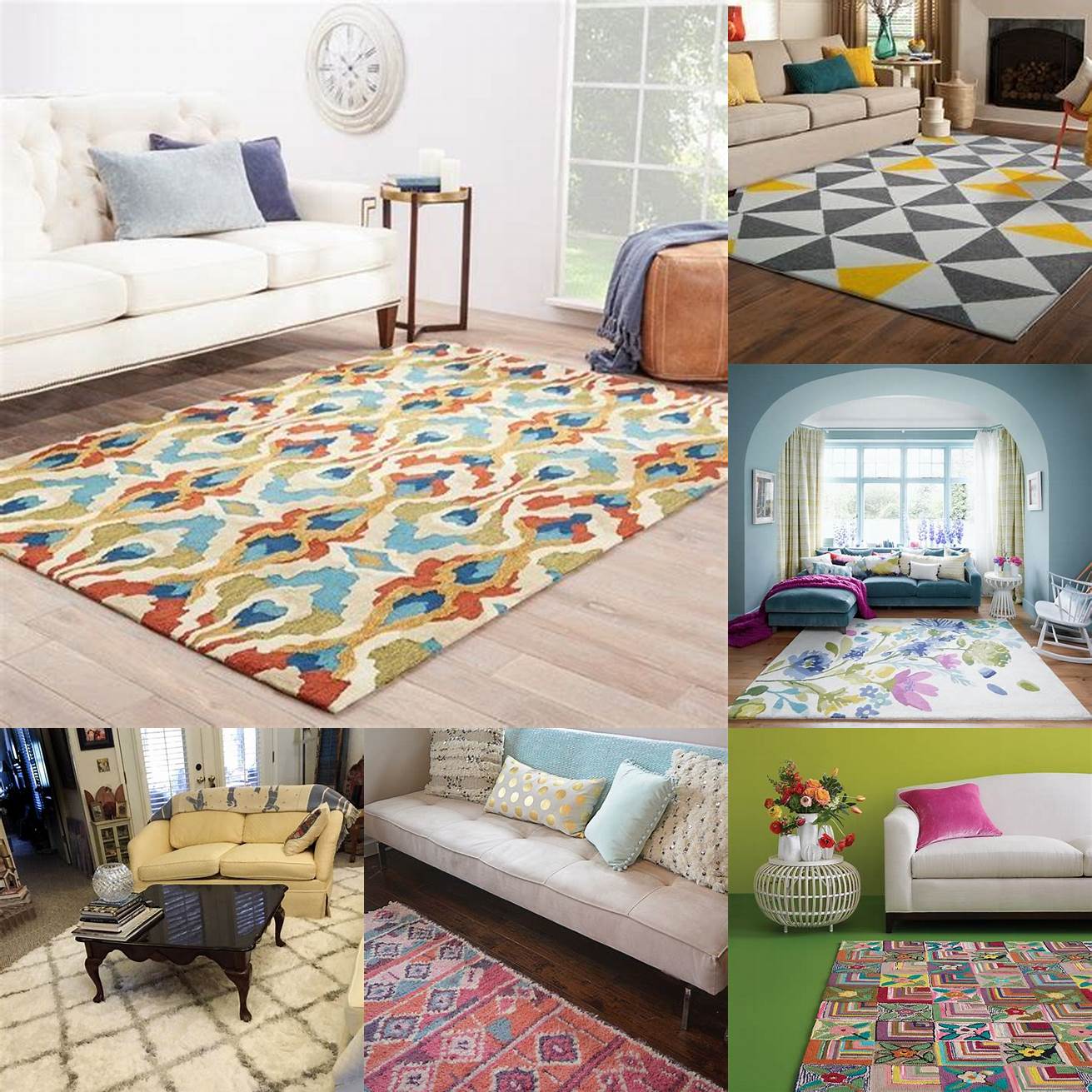 Use a rug as a focal point in a room