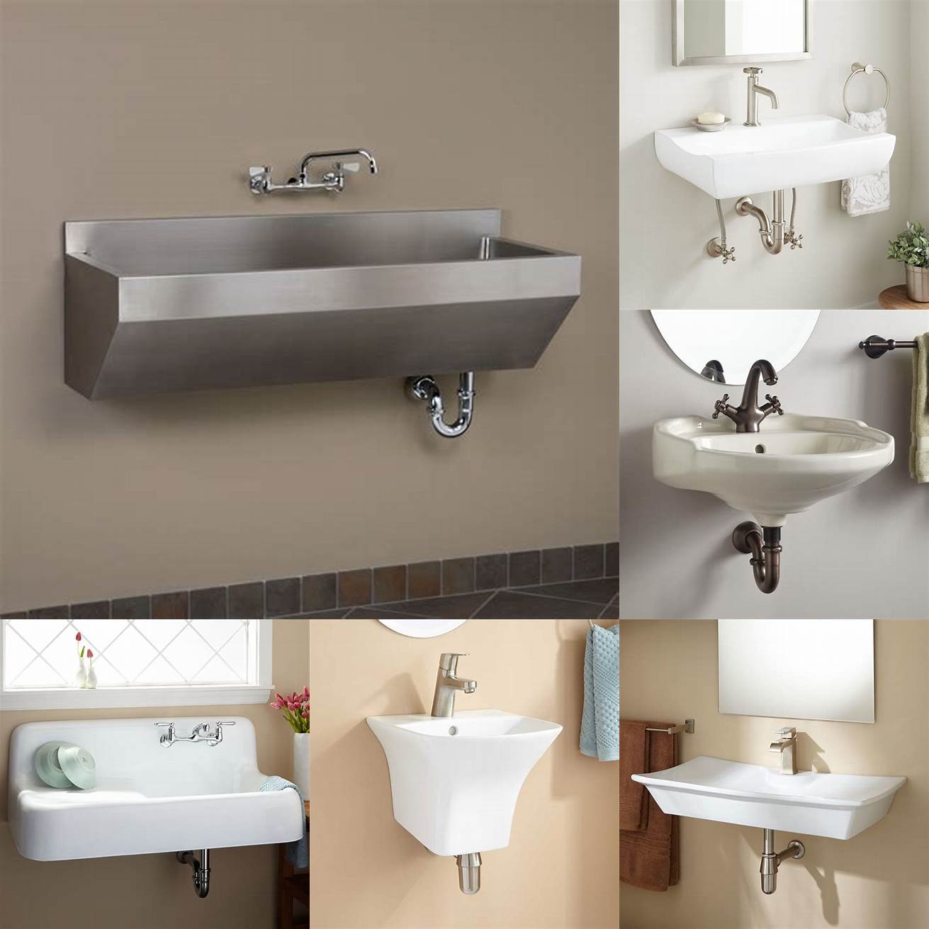 Wall-mounted sink