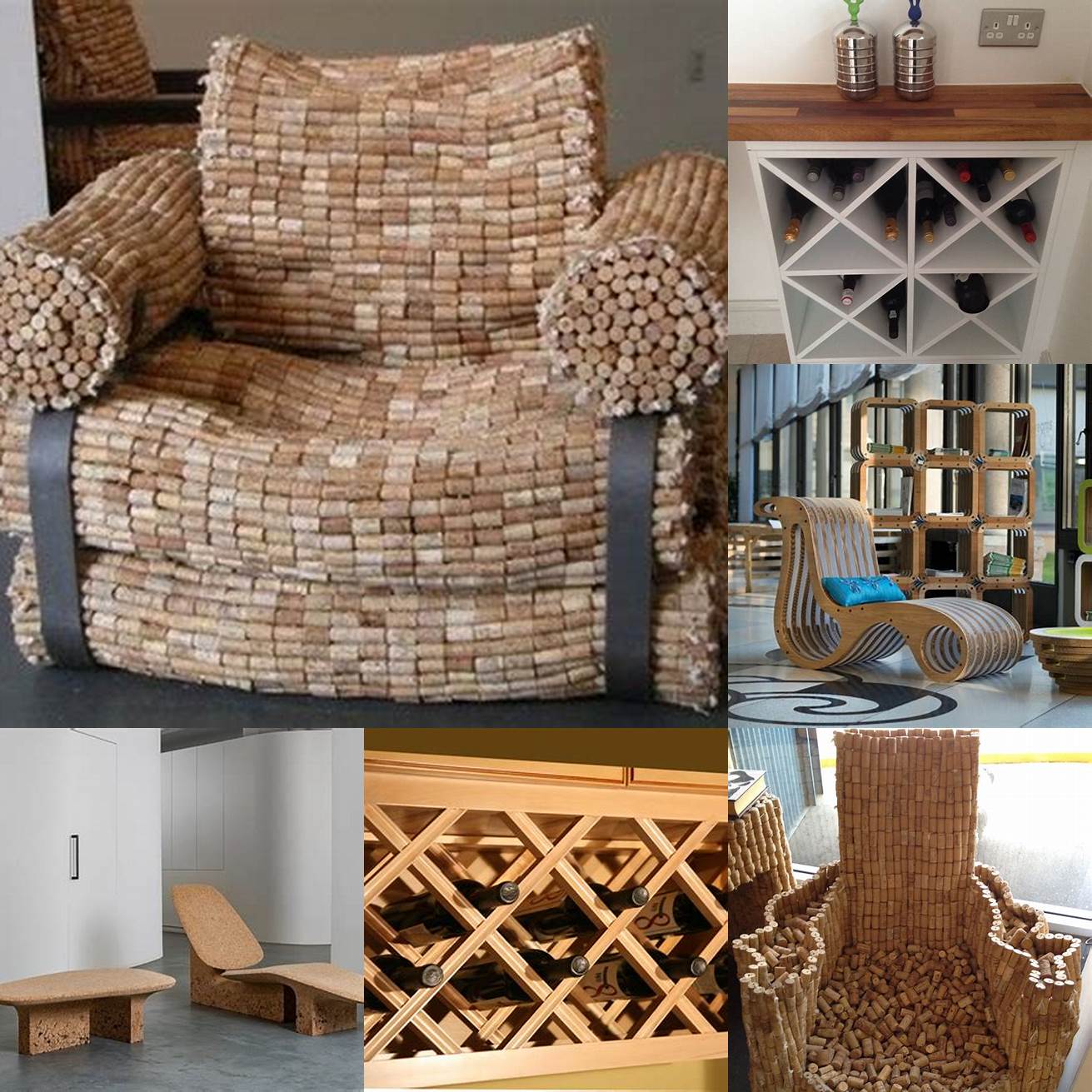 Wine furniture made from sustainable materials