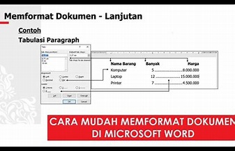 Memformat dokumen konsisten microsoft word