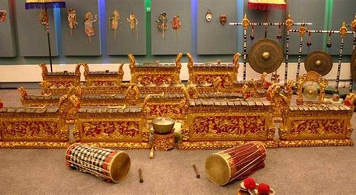 Indonesian traditional music instrument Gamelan