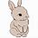A Cute Cartoon Bunny