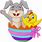 Animated Easter Bunny and Chick