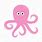 Cute Pink Octopus