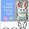 Easter Bunny Cake Template