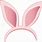 Easter White Bunny Ears