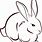 Rabbit PNG Black and White