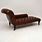 Vintage Leather Chaise