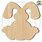 Wooden Easter Bunny Cut Out