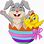Cartoon Baby Easter Bunny