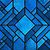 Blue Stained Glass Background