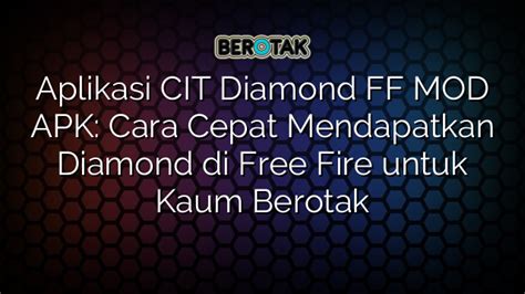 Aplikasi Cit Diamond FF Indonesia