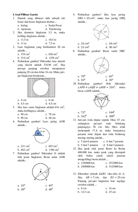 Soal UTS Kelas 8