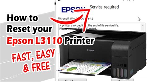 Reset Printer Epson L3110