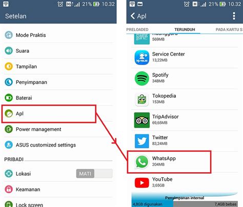 Cara Mematikan Data WhatsApp pada HP Samsung