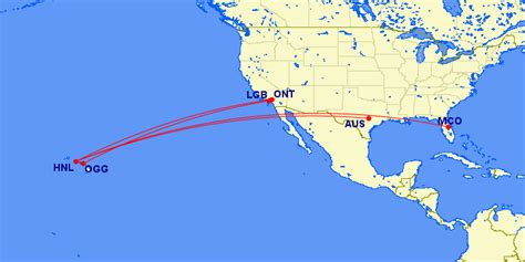 Fastest Route from Texas to Hawaii