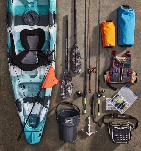 Fishing gear and camping supplies