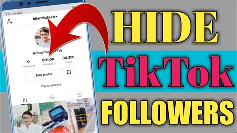 How to Hide Followers On Tiktok