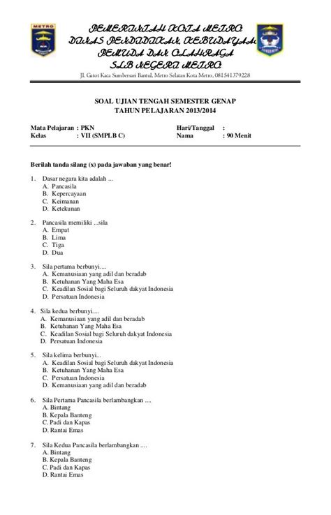 Kunci Jawaban dan Pembahasan Soal UTS PKN Kelas 9 Semester 1