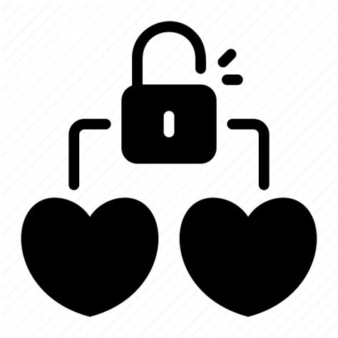 Locked padlock dating app icon