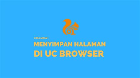 Menetapkan halaman beranda UC Browser Anda