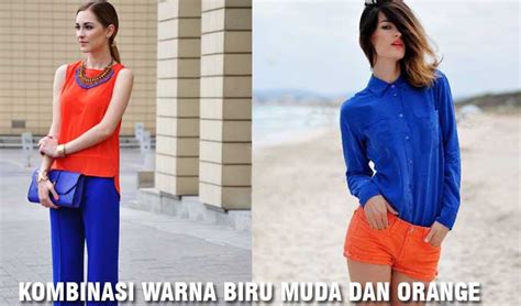 Model Pakaian Warna Merah dan Biru