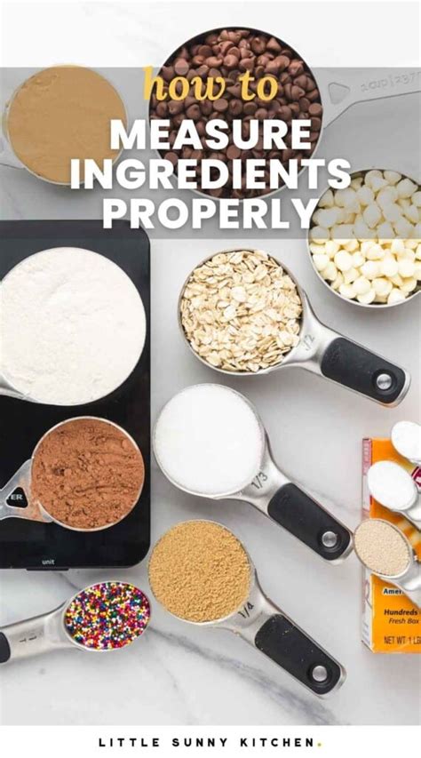 Pack Your Dry Ingredients Correctly