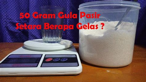 Contoh Penghitungan Setara dengan Berapa Gelas Gula Pasir