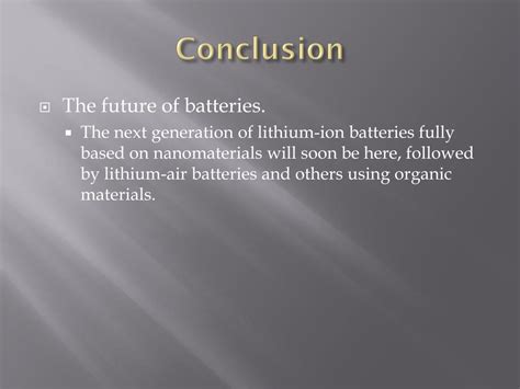 Portable battery conclusion