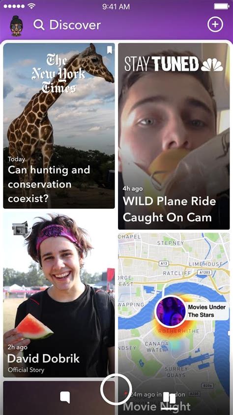 Snapchat discover