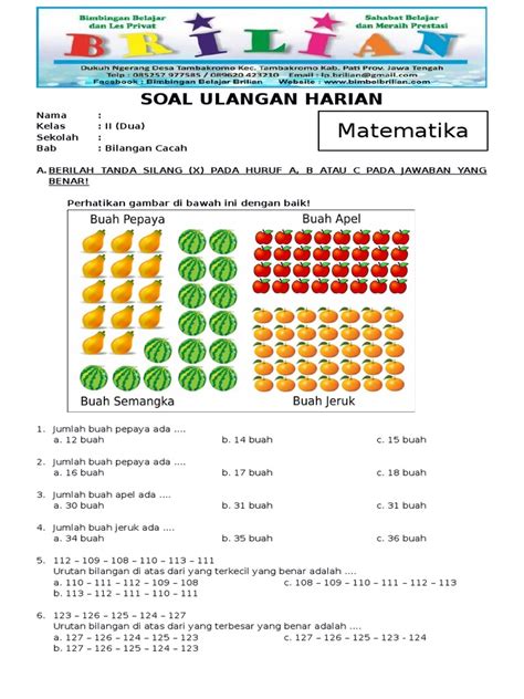 Pengenalan Bilangan dan Operasi Matematika pada Tema 4 Kelas 2