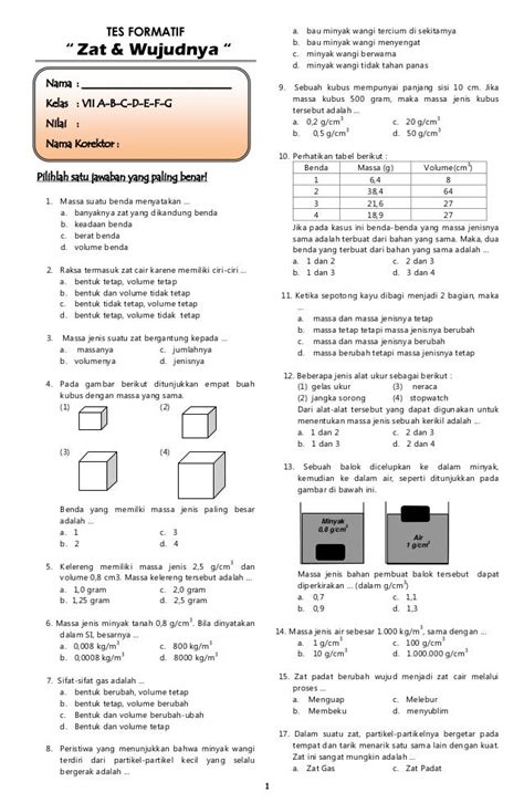 Soal Tes Formatif Kelas 2 SD